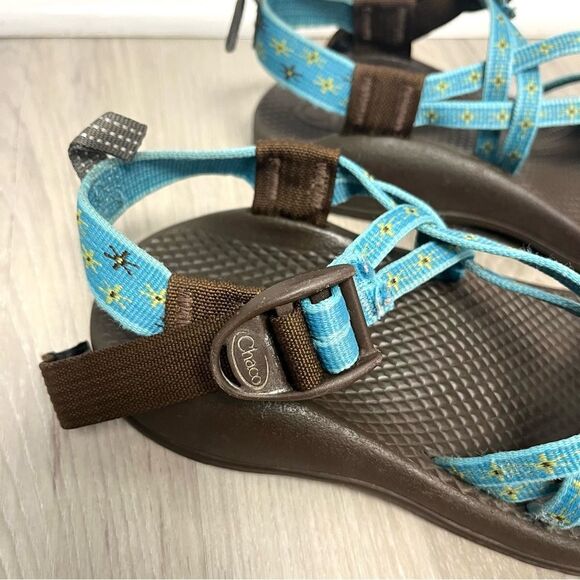 Chaco Sandals Girls 2 Z/1 Blue Double Strap Outdoor - Picture 2 of 7